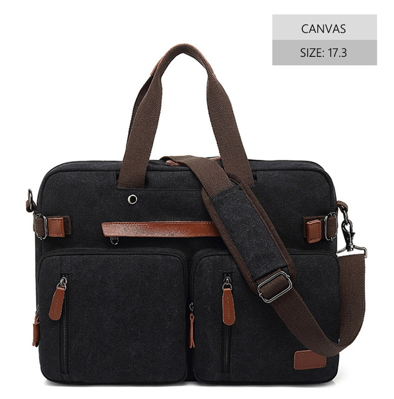 Bolso de trabajo de lona para hombre, maletín de viaje, bandolera multifunción, bolso grande, informal, de negocios, para ordenador portátil, bolsillo XA284ZC