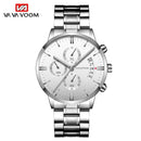 Stainless Steel Men Watches Luxury Top Brand Fashion Casual Dress Quartz Wristwatch Relogio Masculino Business Calendar Watches