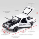 1:28 Toy Car INITIAL D AE86 Metal Toy Alloy Car Diecasts &amp; Toy Vehicles Car Model Miniature Scale Model Car Toys For Children