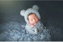 Baby Photography Props  Newborn Photography Hat Bear Doll  Newborn Hat Photography Accessories (1pc Baby Hat and 1pc Bear Doll)