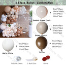 Retro Coffee Matte White Balloons Garland Arch Kit Boho Hochzeit Dekoration Geschlecht offenbaren Geburtstag Baby Shower Decor Zubehör
