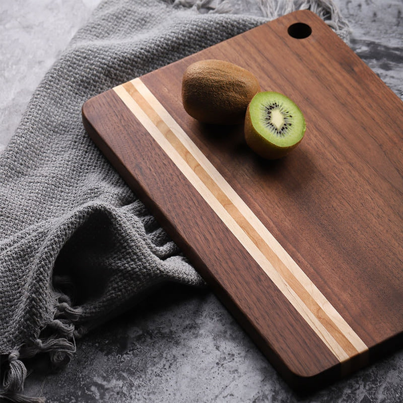 Walnut Wood Cutting Board Chopping Block Serving Plate Cake Pizza Board Kitchen Accessory