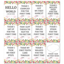 12 Sheet Milestone Baby Photograp Sharing Card Gift Set Baby Age Cards Baby Milestone Cards Baby Photo Cards Newborn Photo props