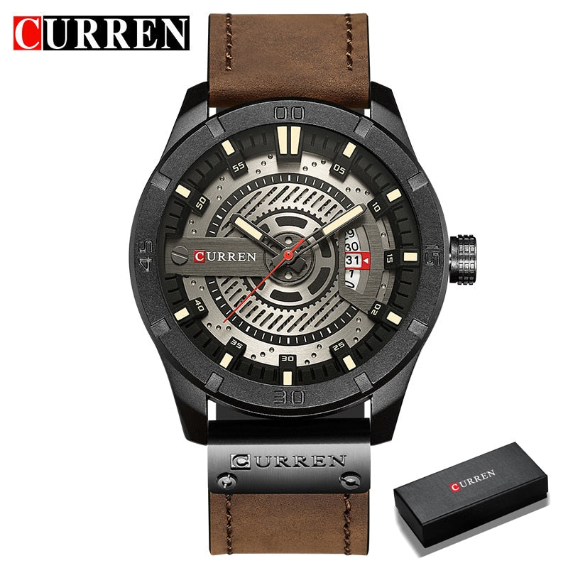 CURREN Hot Fashion Creative Watches Casual Military Quartz Sports Wristwatch Display Date Male Clock Hodinky Relogio Masculino