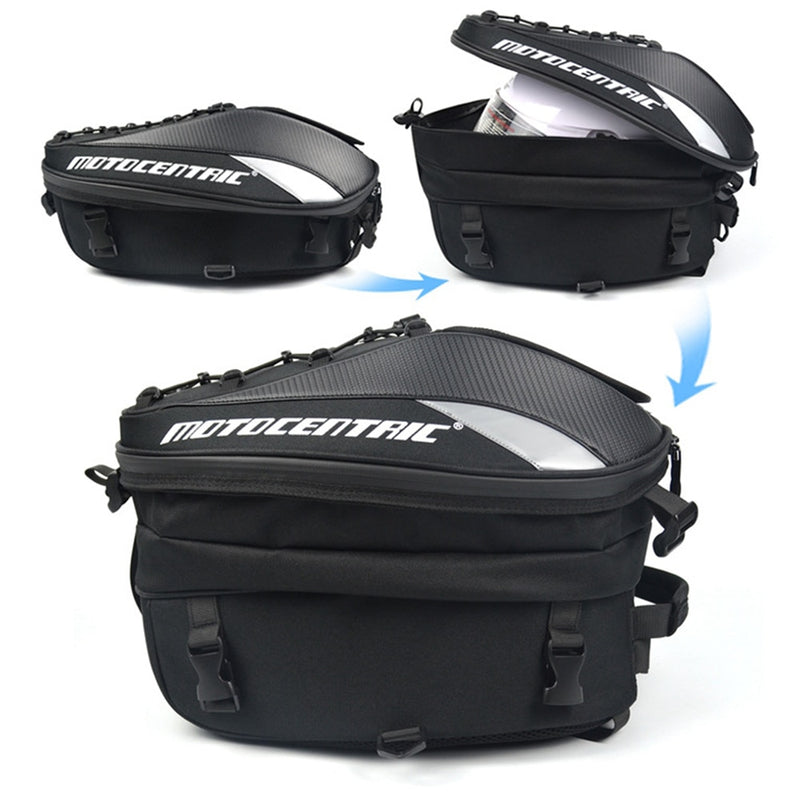 Wasserdichte Motorrad-Hecktasche Multifunktions-Motorrad-Rücksitztasche Motorradfahrer-Rucksack mit hoher Kapazität
