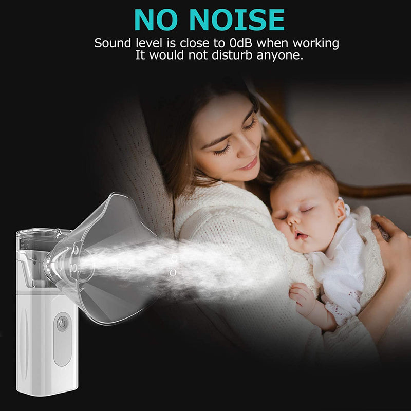 Inhalationsvernebler Tragbarer Ultraschall-Handheld-Kompressionsvernebler für Kinder und Erwachsene Medizinische Geräte für zu Hause
