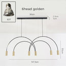 Nordic Brief Dinning Room Chandelier Lighting Modern Designer Office  Chandelier Light Vintage Spot Hanging Lights /LED Lamp