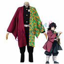 Anime Costume Demon Slayer Cosplay Tanjirou Kamado Cosplay Costume Kimetsu no Yaiba Men Kimono Halloween Costume
