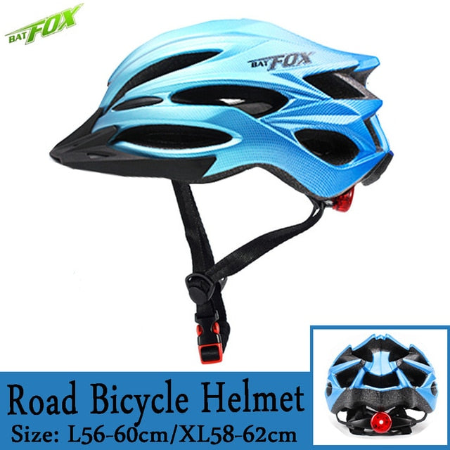 2022 New Batfox Bicycle Helmet for Adult Men Women MTB Bike Mountain Road Cycling Safety Outdoor Sports Safty Helmet