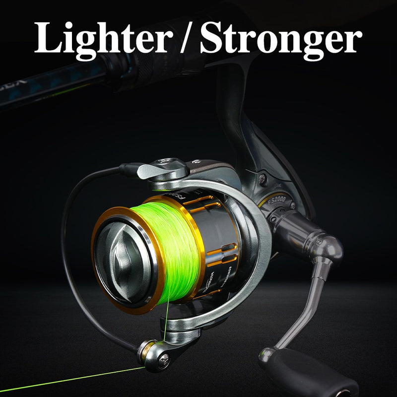 TSURINOYA Long Casting Spinning Fishing Reel FS 2000 3000 5.2:1 7kg Drag Power Univesal Freshwater Pike Bass Light Fishing Wheel