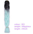 Black Star Hair Ombre Jumbo Braiding Hair Extensions 24 Inch Twist Braids Synthetic Hair Fiber for Twist Braiding for Women