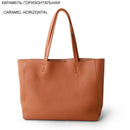 Bolso de hombro de cuero informal Simple para mujer, diseñador de marca de lujo, bolsos de mano de cuero genuino para mujer, bolso de viaje, bolso de mano grande para mujer