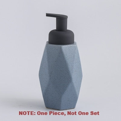 Nordic Soap Dispenser Ceramic Shower Gel Bottling Foam Emulsion Press Bottles Hand Liquid Soap Hotel Toilet Bathroom Accessories