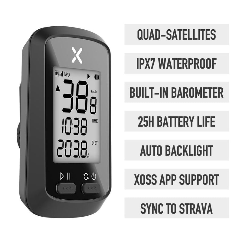 Fahrrad-GPS-Fahrradcomputer GG PLUS Kabelloser Tachometer ANT+ Riding Tracker Wasserdichter Rennrad-MTB-Fahrrad-Kilometerzähler