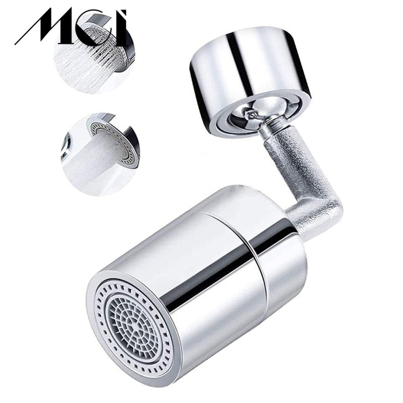 2 Modes 720 Degree Rotating Faucet Spray Head Filter Adapter Water Saving Tap Universal Splash Aerator Bathroom Kitchen Tools