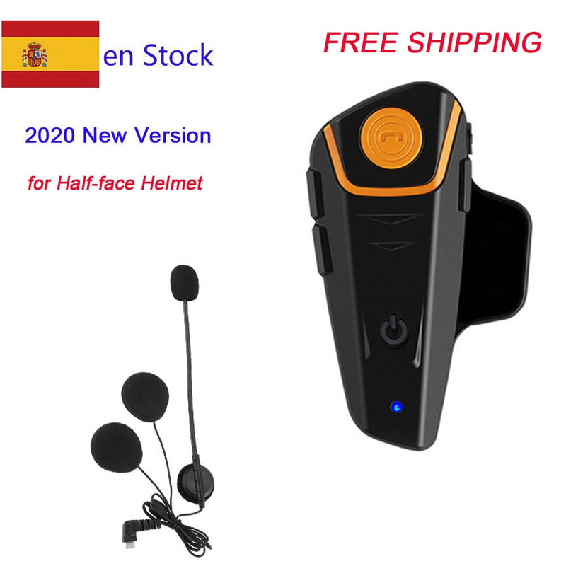 2022 Version BT-S2 1000m 30M IPX7 Waterproof Moto Helmet Bluetooth Wireless Headset Motorcycle bluetooth intercom for motorcycle