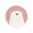 Cartoon Round carpet Owl Panda Rainbow printed Nordic Thickened Anti-fall Mat Bedroom Bedside Children Game crawling mat