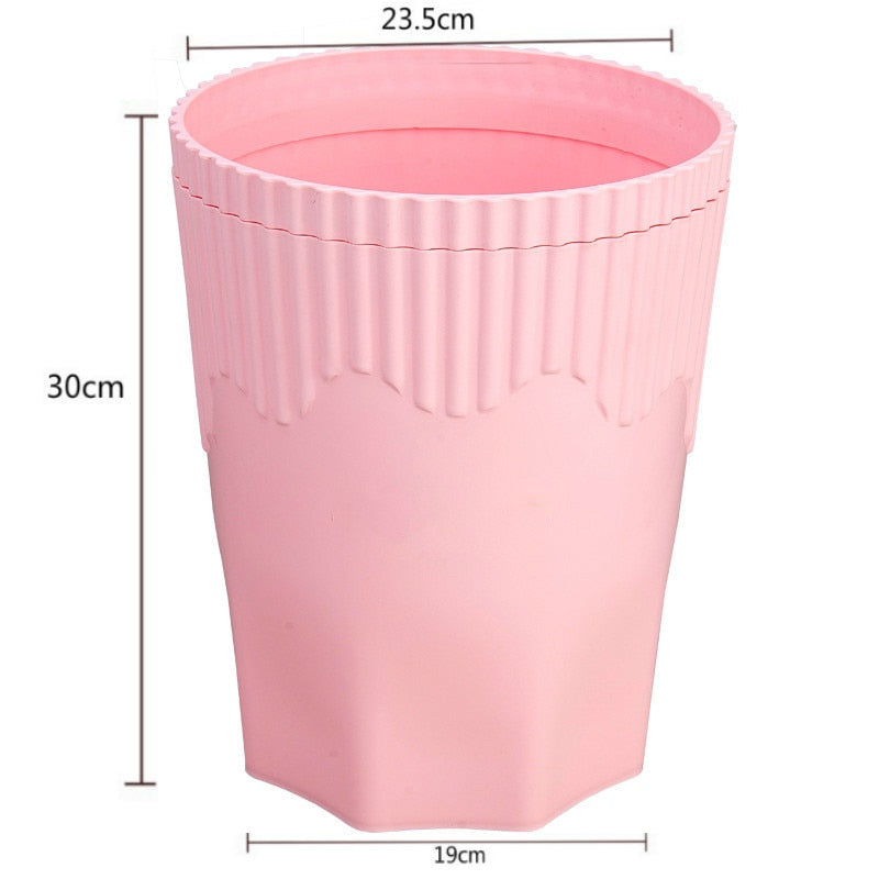 Creative Pink Waste Bin Anime Card Captor Sakura Plastic Trash Can Kawaii Cartoon Home Office Desktop Garbage Storage Basket New