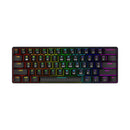 Smart Duck XS61 60% mechanische Tastatur, RGB-Schalter, LED-Software, Typ C, Doubleshot, Tastenkappe, Makroprogramm, Blau, Rot, Braun, Schwarz