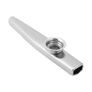 1pc Silver Gold Metal Kazoo Mouth Flute Harmonica with 6 Kazoo Flute Diaphragm For Beginners Kids Adult Party Musical Instrument