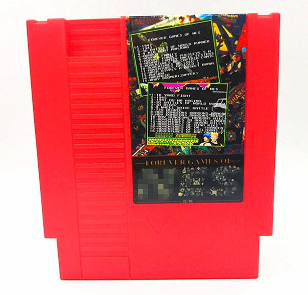 FOREVER DUO JUEGOS DE NES 852 en 1 (405+447) Cartucho de juego para consola NES/FC, total 852 juegos 1024MBit Flash Chip en uso