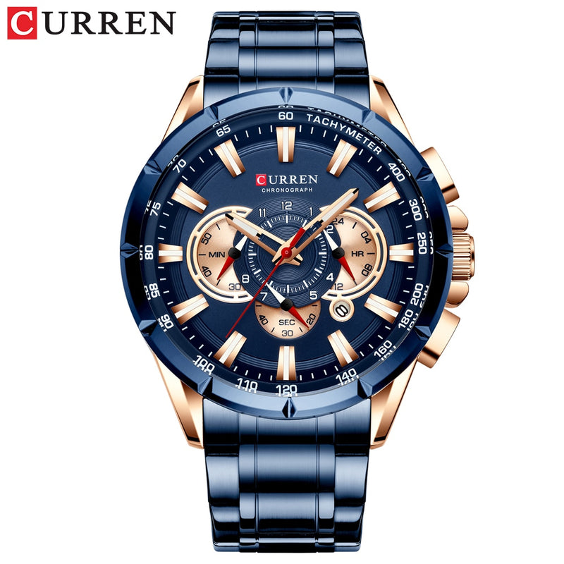 CURREN New Casual Sport Chronograph Men&