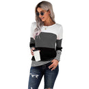 Autumn And Winter Woman Knitted Clothes Sweaters Stitching Color Long Sleeve Winter Blouses For Top Clothing For Women&