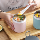 Fiambrera con aislamiento térmico de 430ml, caja Bento interior de acero inoxidable 304, contenedor de comida portátil para exteriores para oficina y escuela