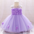 baby girls dresses lace flower kids clothing princess wedding baptism children wear 1 year birthday vestido infantil 6M-4Y