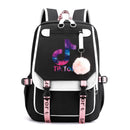 TikTok Backpack Luminous School Bags For Teenagers Boys Girls Laptop Backpack Large Capacity Travel Mochila Escolar