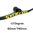 SYNCROS Carbon Fiber Mountain Mountain Integrated MTB Manillar FRASER IC SL -8 -17 -25 Tres especificaciones con tornillos de titanio