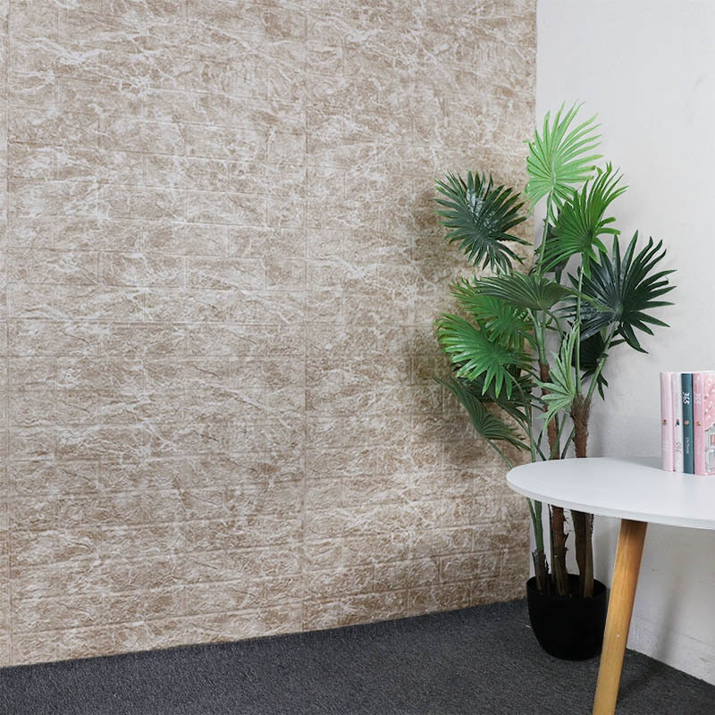 Adhesivo de pared 3D de 77x70cm, 10 Uds., pegatinas de pared de ladrillo de imitación, papel tapiz con patrón de mármol autoadhesivo para sala de estar, dormitorio, pared de TV