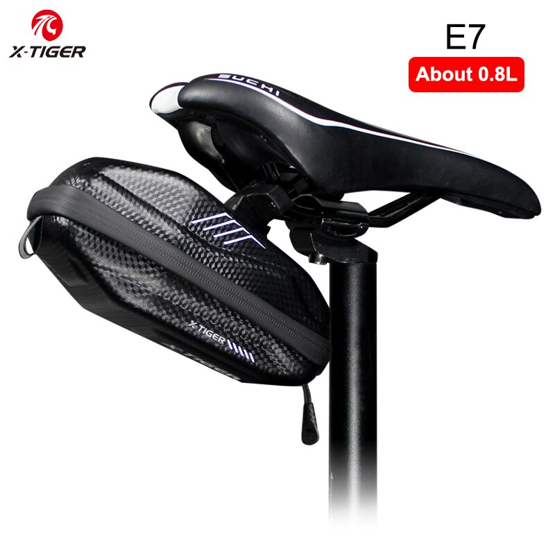 X-TIGER Bicycle Bag Rainproof MTB Road Bike Saddle Bag 1.2L Large Capatity Cycling Seatpost Rear Bag For Bicycle Accessories