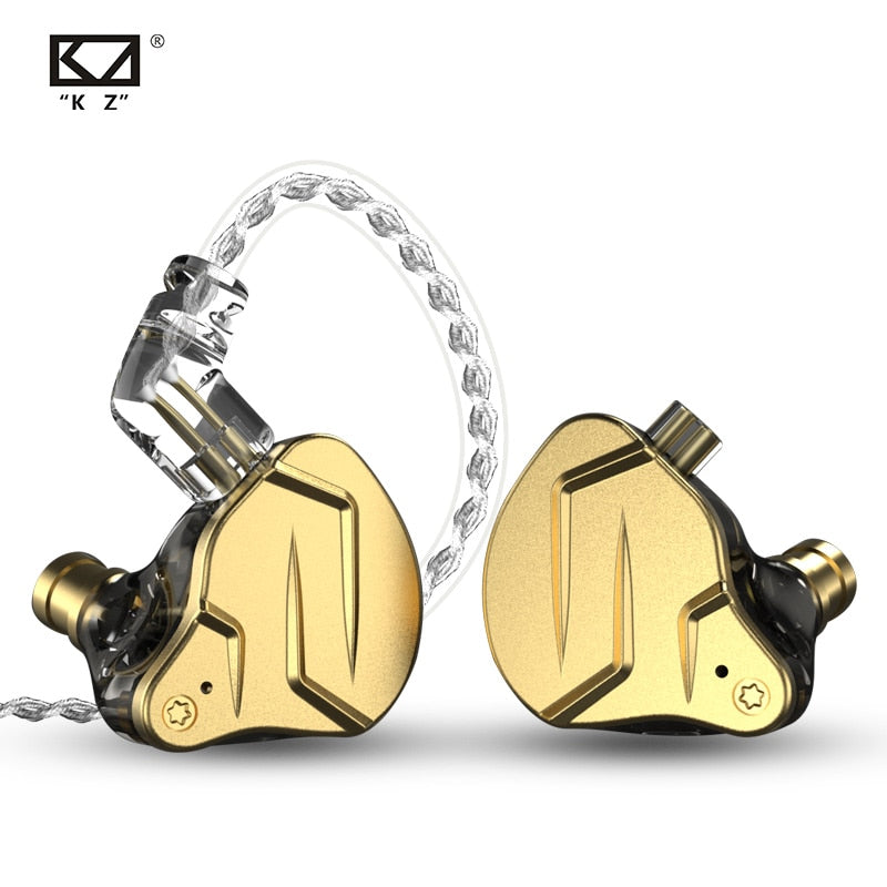 KZ ZSN Pro X Auriculares de metal 1BA + 1DD Tecnología híbrida Auriculares de bajo HIFI Auriculares con monitor de oído Auriculares deportivos con cancelación de ruido