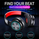 Wireless Headphones Strong Bass Bluetooth-Compatible 5.0 Headset Noise Cancelling Earphones Supoort TF card Headset for phone PC