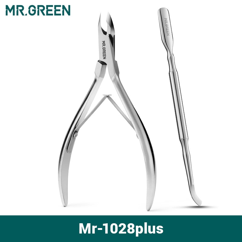 MR.GREEN Nagelhautzange Nagelmaniküre Nagelhautschere Clippers Trimmer Abgestorbene Hautentferner Pediküre Edelstahlschneider Werkzeug