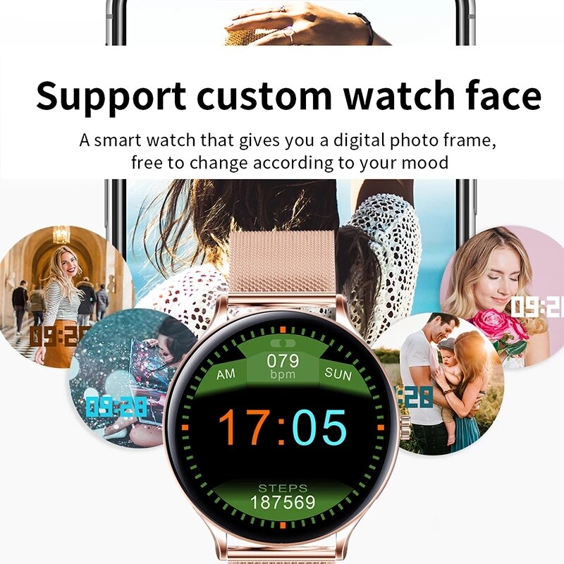 LIGE New Smart Watch Men smartwatch Sports Fitness Tracker Waterproof Full Circle Touch Screen Reloj Inteligente for Android IOS