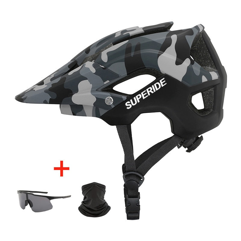 SUPERIDE al aire libre DH MTB casco de bicicleta integralmente moldeado carretera bicicleta de montaña casco ultraligero carreras montar ciclismo casco