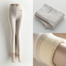 GCAROL Damen-Leggings aus dickem Fleece mit hoher Taille und Buchstaben, Stretch, Winter, nahtlos, Fitness, kann unter Null getragen werden