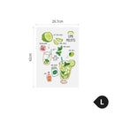 Nordic Hanging Wood Poster Calendar Hanger Frame Bread Fruit Posters Prints Wall Pictures for Home Living Room Kitchen Wall Art