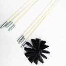 Nylon Brush With 4-12PC Long Handle Chimny Kettle House Cleaner Rotary Fireplace Inner Wall Cleaning Bursh Kitchen Cleaning Tool