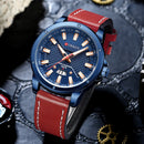 Watches CURREN for Men Luxury Brand Fashion  Quartz Wristwatch with  Leather Strap  Casual Business Clock Male