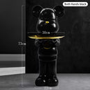 Home Decor Violent Bear Tray Large Ornaments Decoration Of Living Room Figurines For Interior Semi Manual Resin Crafts Sculpture