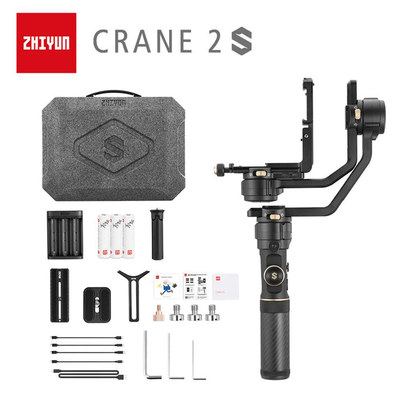 ZHIYUN Offizieller Crane 2S/COMBO/PRO 3-Achsen-Hand-Gimbal-Kamerastabilisator für alle DSLR-Canon-BMPCC-Sony-Panasonic-Kameras
