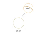 10-40cm Gold Metal Ring Flower Wreath Garland Weeding Decoration for Weddings Bridal Shower Home Party Decoration Catcher Hoops