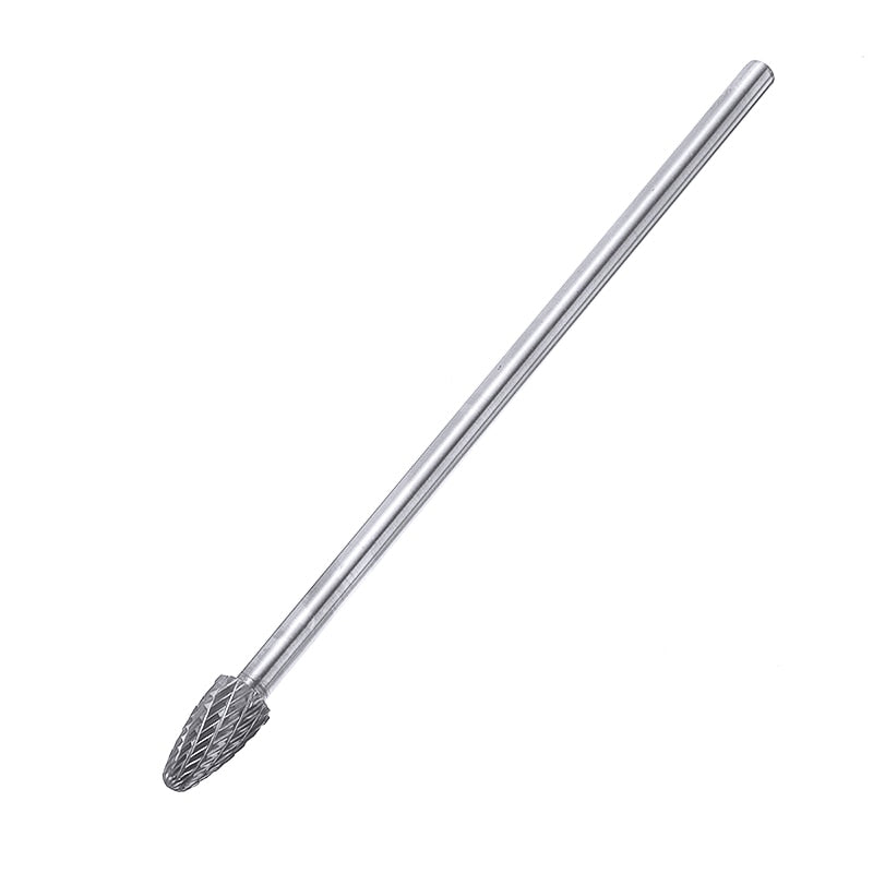 Herramienta de broca de rebaba rotativa Extra larga de 1/4 ", juego de brocas de carburo de 6" para fresado de Metal, cortador de grabado