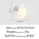 Modern LED Wall Lamp For Bedroom Bedside Study Indoor Round Iron Light Practical Luminaire Deco Maison Reading Lighting Fixtures