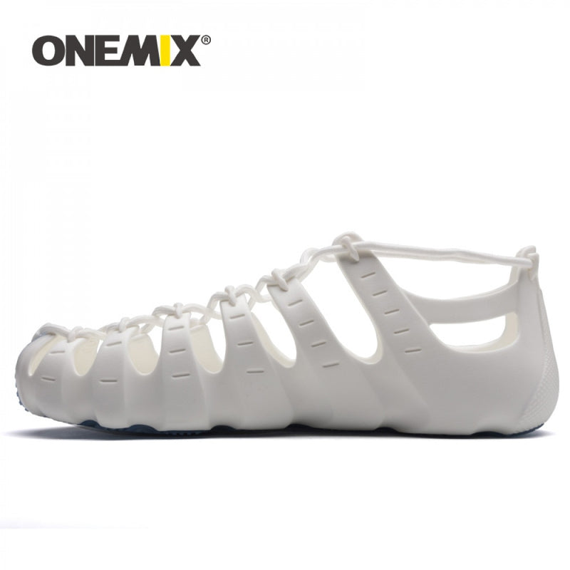 ONEMIX 2022 Sommer Männer Frauen Casual Wasser Schuhe Multifunktions Gummi Außensohle Sandalen Männlichen Outdoor Strand Waten Upstream Hausschuhe