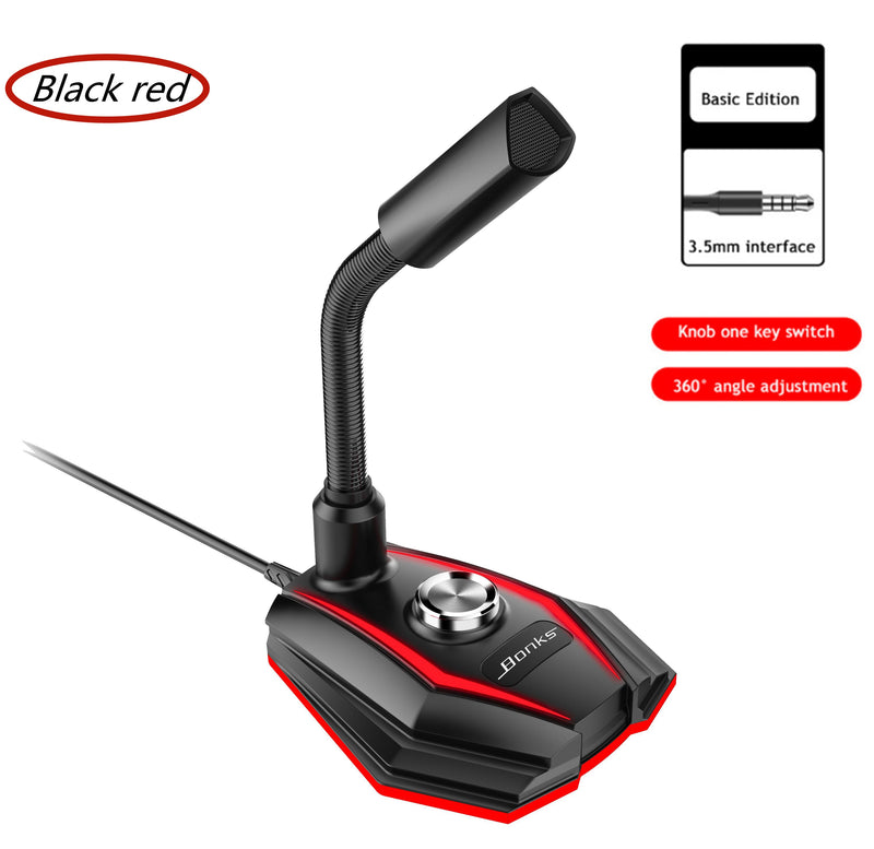 Microphone HD Sound Card RGB Back light Game Live Voice Conference Chat Recording Equipment fo PC notebook/Phone EQ Voice Change