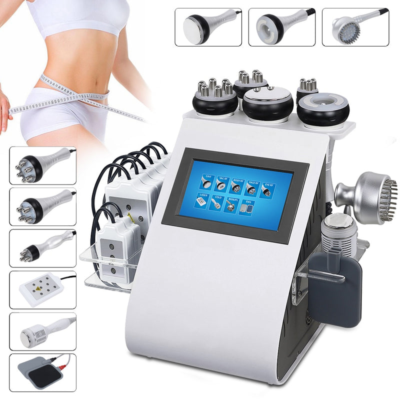 New Arrival 10 In 1 40K Ultrasonic Cavitation Vacuum Radio Frequency Laser Body Shape Lipo Laser Slimming Machine for Home Use